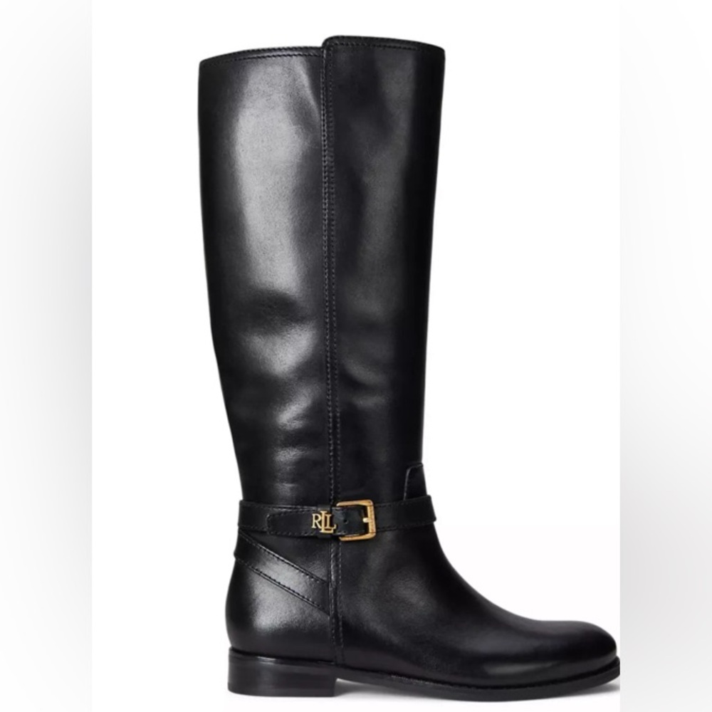 Lauren Ralph Lauren Brooke II Tall Black Boots NIB